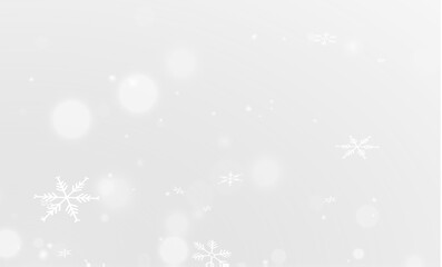 Snowfall overlay with isolated snowflakes and winter frost magic