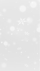 Frozen snowfall effect with icy storm textures and holiday glow