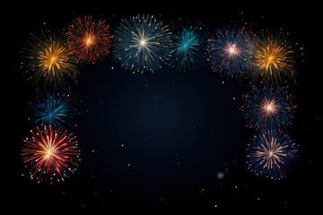 A fireworks night light illuminated.