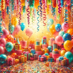 Ein bunter Partyhintergrund