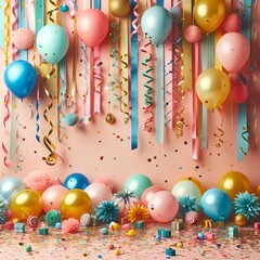 Ein bunter Partyhintergrund