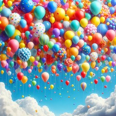 Ein bunter Partyhintergrund