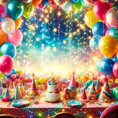 Ein bunter Partyhintergrund