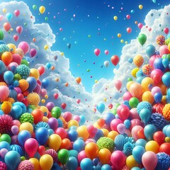 Ein bunter Partyhintergrund