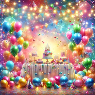 Ein bunter Partyhintergrund