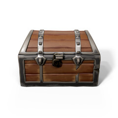 Treasure box isolated on transparent background