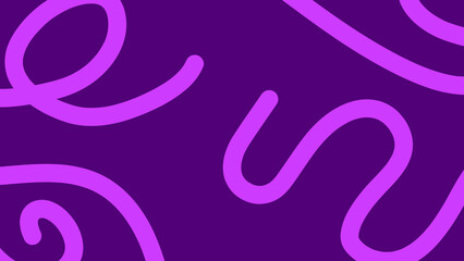 Vibrant Abstract Purple Background with Curved Pink Lines