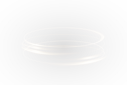 PNG Gold Light Swirl Overlay with Transparent Background