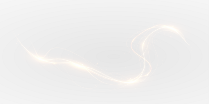 Golden Light Wave PNG Overlay with Shiny Twirl on transparent background - Powered by Adobe