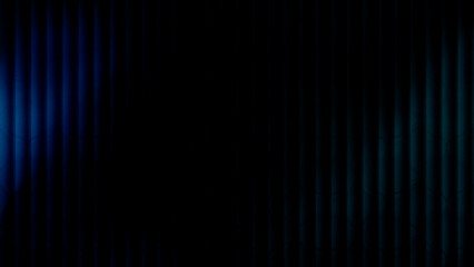 black background with blue cyan and teal vertical striped glow on opposite sides