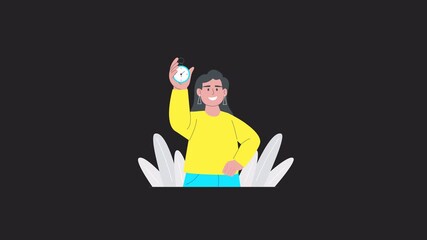 Task Completion 2D Motion Graphics Animation Alpha channel