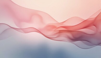 Abstract Pink Wave Background Soft Fabric Flowing Design
