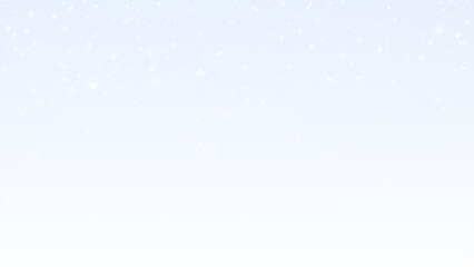 Blue Snowfall PNG Overlay with Magic Effect on transparent background