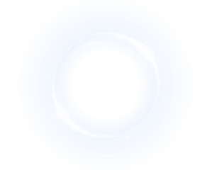 PNG Neon Blue Swirl Overlay with Transparent Background