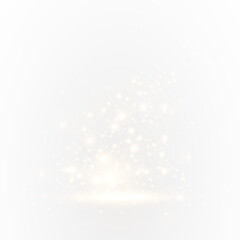 Glittering Gold Light PNG with Transparent Background