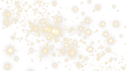 Gold Sparkle PNG with Transparent Overlay Effect on transparent background