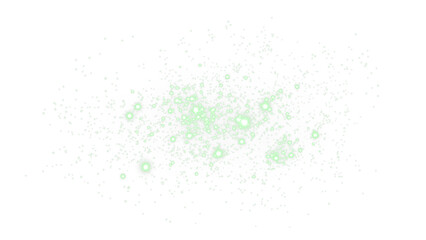 Green Sparkle PNG with Transparent Background, Isolated Star Glow