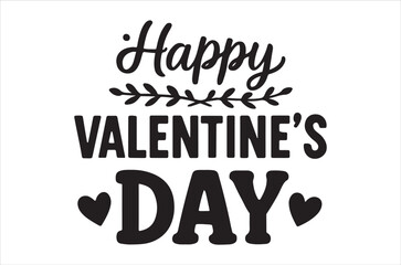 A festive black and white valentine s day graphic with heart details