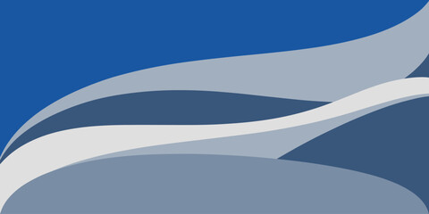 Abstract background with shades of blue and white curved shapes creating a layered effect design art