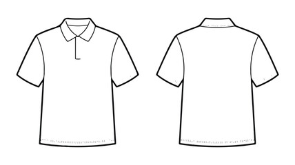 Simple polo shirt isolated on white background a minimalist and versatile wardrobe essential, perfect for creating effortless and stylish casual outfits with ease