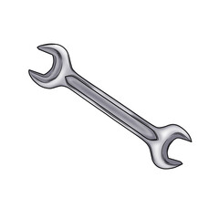 wrench isolated on white background