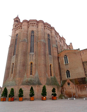 Cath&eacute;drale Sainte C&eacute;cile d'Albi, Tarn, en briques rouges