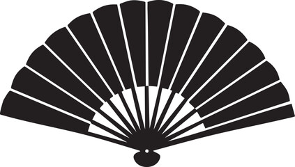 black and white fan