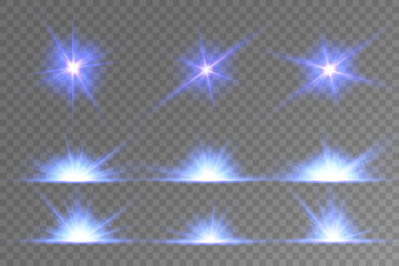Lens Flare, light glow effect. sun or realistic shining star with backlight effect.
bokeh glitter and sparkles or sparkles on transparent background.
