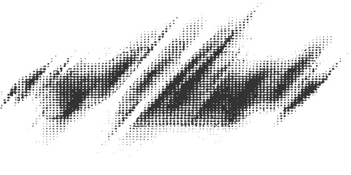 Black and white sketch of a pencil drawing with a grunge ink texture and a decorative vector border element