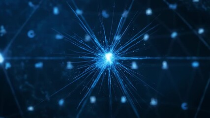 Global network connections and digital data flow visualization. - Powered by Adobe