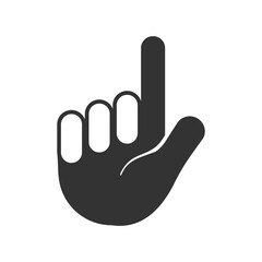 Stop hand icon isolated on transparent background