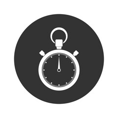 Stopwatch circle icon isolated on transparent background