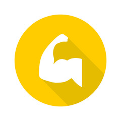 Strong arm icon isolated on transparent background