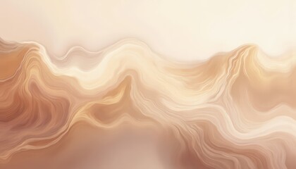 Abstract Landscape Background Earth Tones and Flowing Forms