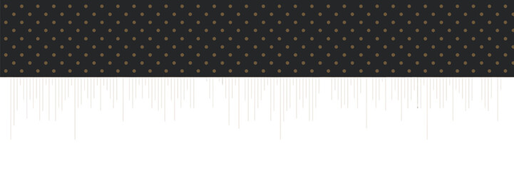 A dark patterned surface with small squares above thin light lines on a white background texture design