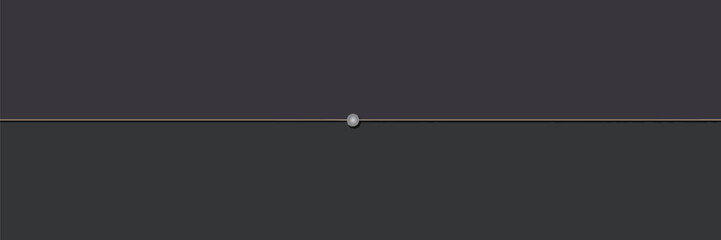 A simple slider control with a gray knob positioned in the center on a dark gray background plain view