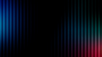 dark black background with blue cyan and magenta glowing vertical stripes and abstract texture
