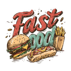 graffiti pop art fast food restaurant 