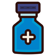 Obraz premium medicine bottle icon illustration
