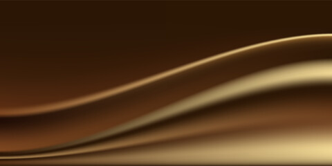 3d gold liquid silky background, golden fabric or metal foil smooth texture