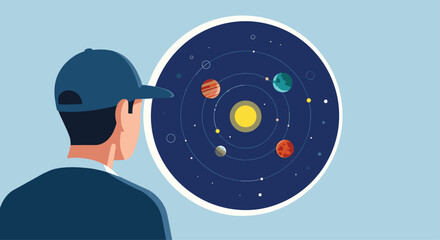 Educational illustration of solar system, perfect for science projects and astronomy learning resources today