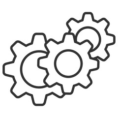 Cogwheel Outline Icon
