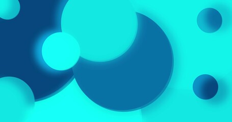 abstract background with blue circles