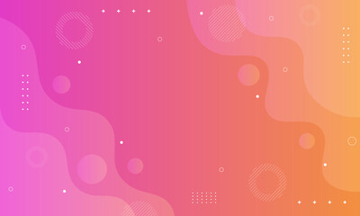 Pink to orange gradient background with smooth abstract shapes.