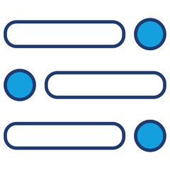 Obraz premium Options Blue Icon