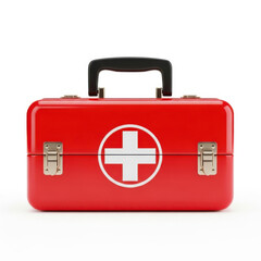 3d first aid kit isolated on transparent background