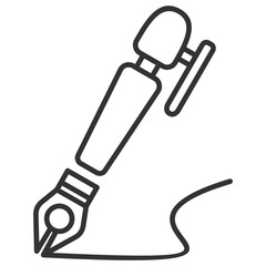 Calligraphy Outline Icon