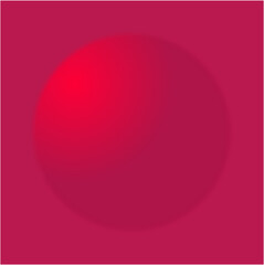 A single luminous red orb radiates smooth gradients across a rich magenta field, creating a warm, soft, and immersive atmospheric visual harmony.