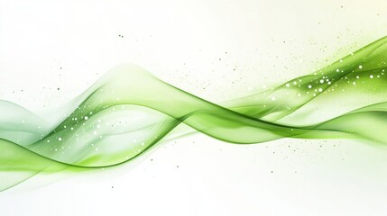 Green flow curve background