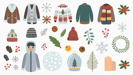 Bright and cheerful winter wishes typography with festive elements suitable for holiday greetings and seasonal designs